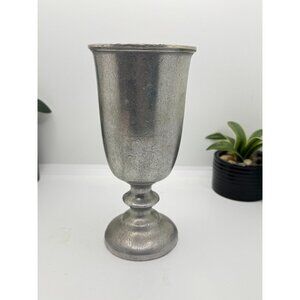 Vintage Wilton Armetale RWP Pewter Tavern Goblet 7.25" Tall Silver-Tone